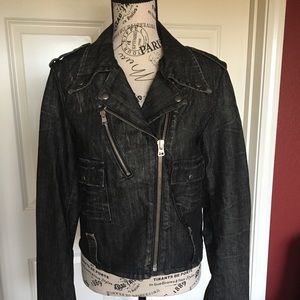 RALPH LAUREN DENIM & SUPPLY MOTO JACKET - SIZE L